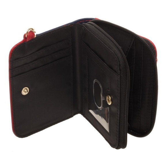 Captain Marvel Mini Bifold Wallet w Keychain - Picture 3 of 3